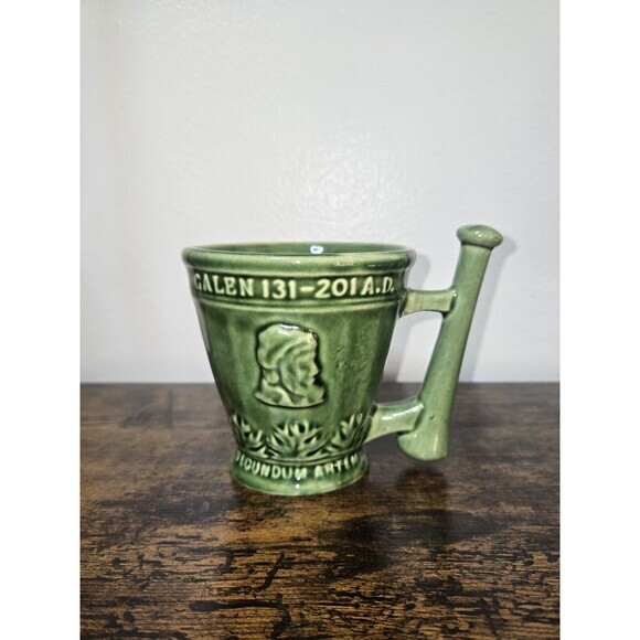 Vintage Schering Medicine Drug Store Ceramic Mug Pharmacy Rx Ad Display - Picture 4 of 10